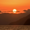 湖北の夕陽