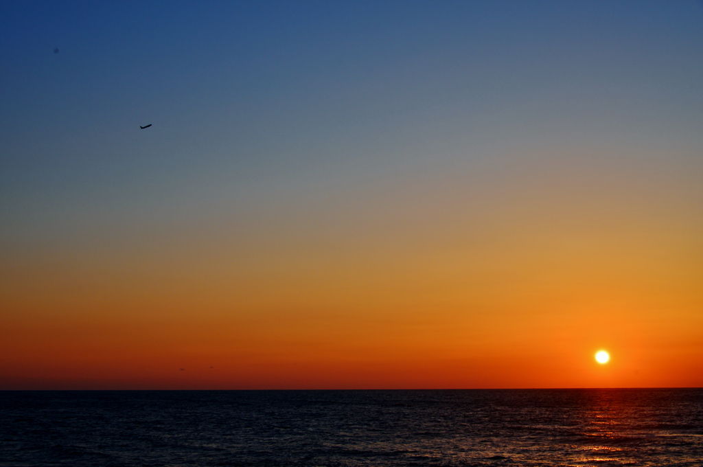 日本海の夕日