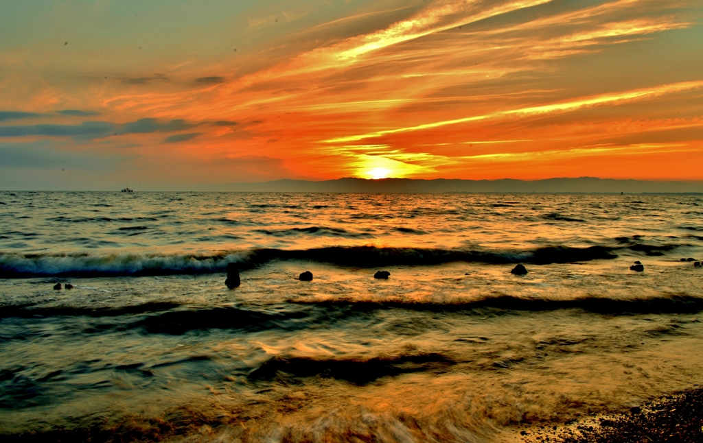 琵琶湖夕景　Ⅲ