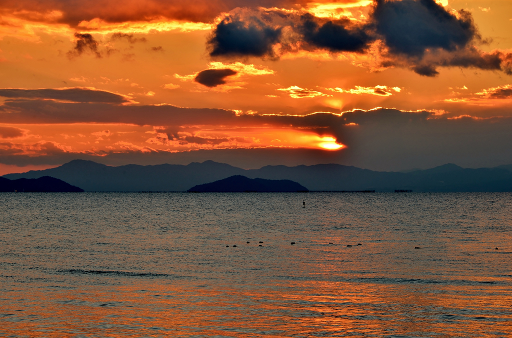 夕景のワンシーン