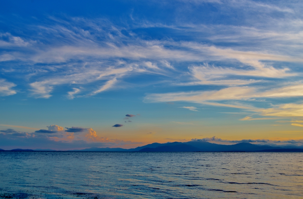初秋の風が吹く