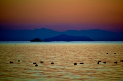 琵琶湖夕暮れ