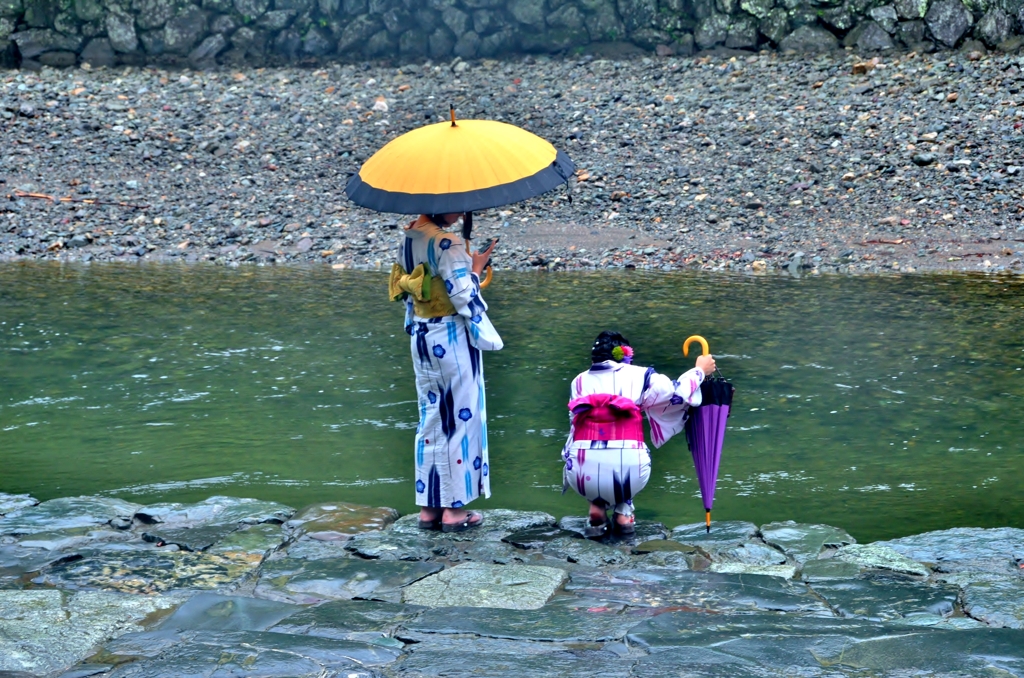 禊ぎの手洗い