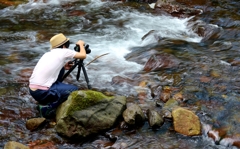 渓流カメラマン