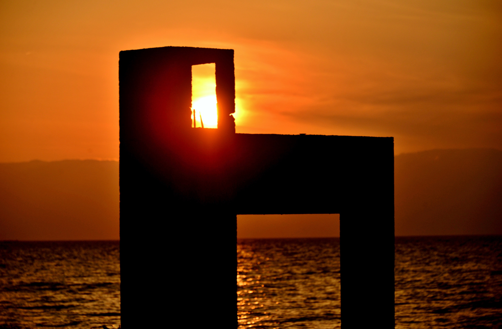 オブジェの夕日　2