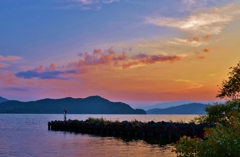 湖東夏夕景