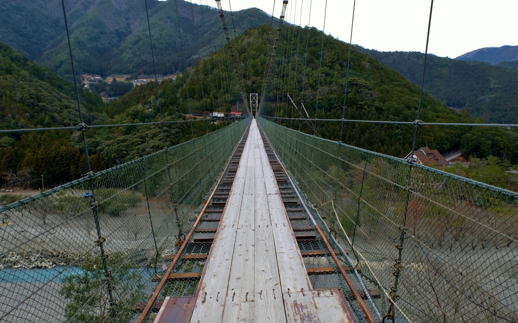 谷瀬の吊り橋