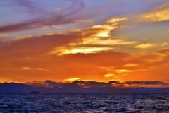 夏夕焼け雲