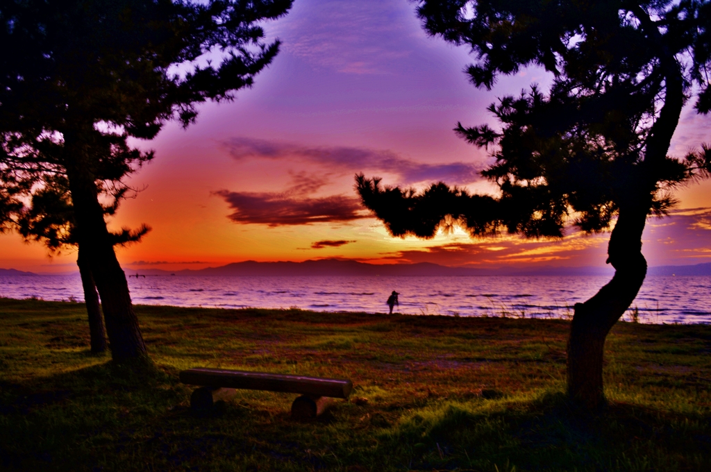 名残りの夕景