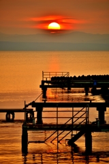 沈む夕日