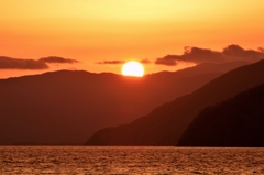 湖北の落陽