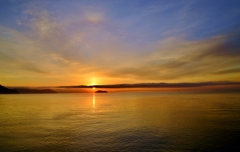Morning of Lake Biwa