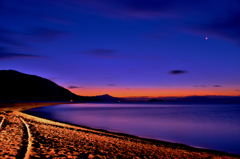 Lake Biwa of dawn