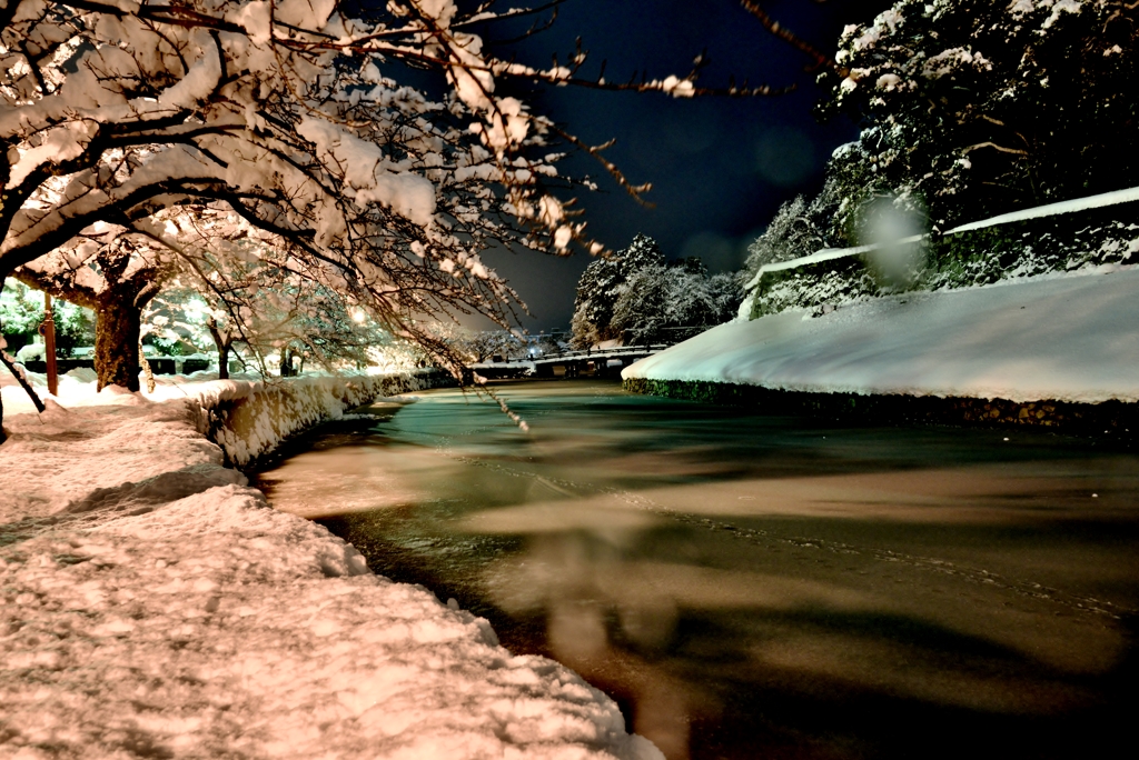 雪夜景・彦根城　Ⅴ