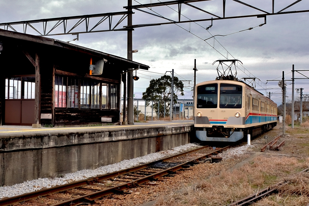 ガチャコン電車の駅