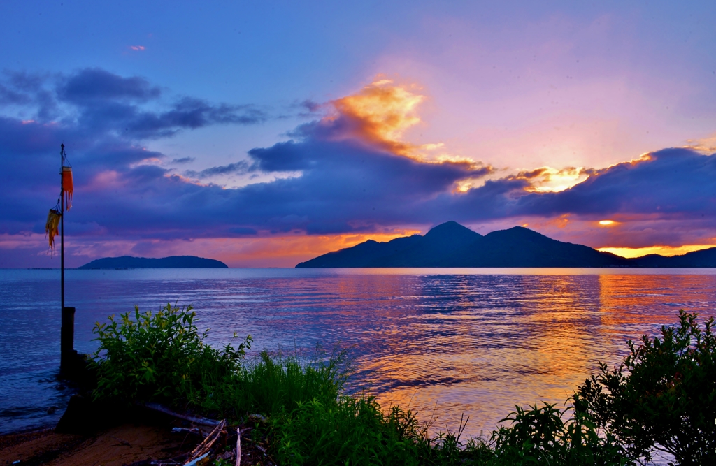 Morning view of Lake Biwa