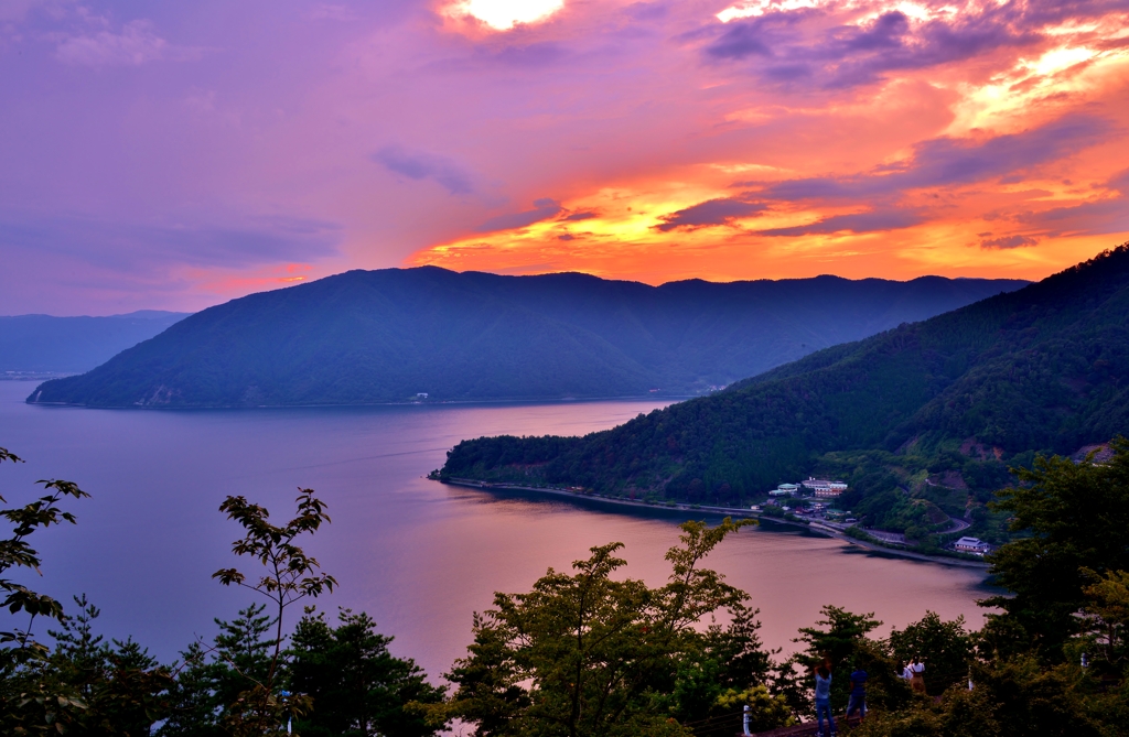 初秋の夕景