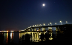 月夜の琵琶湖大橋　4-2