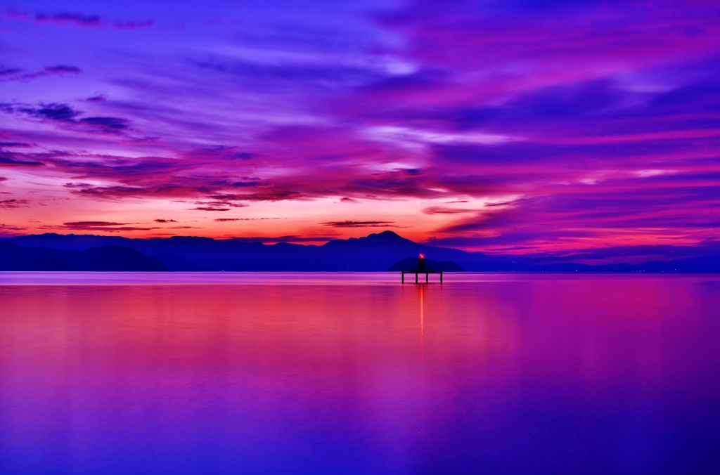 Lake Biwa at dawn