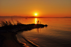 Lake sunset