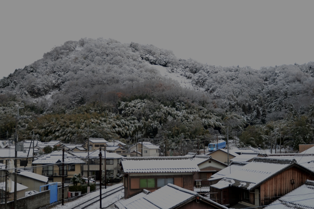 雪景・佐和山城址