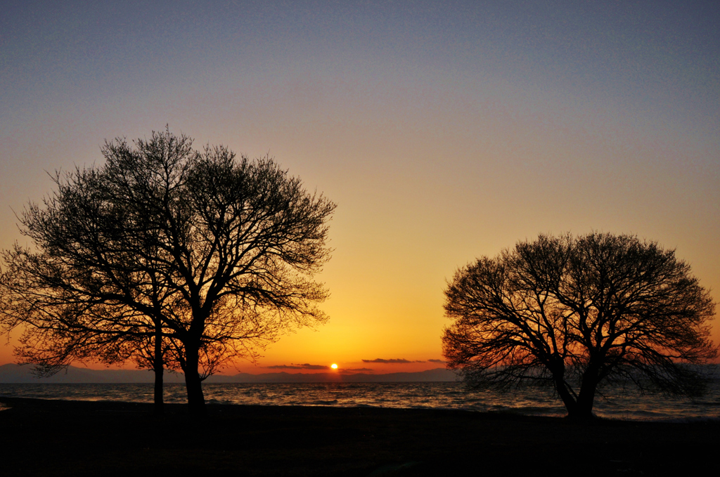 夕日が沈む時・・・