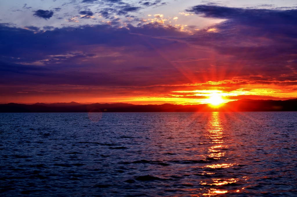 Sunset of Lake Biwa