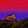 黄昏の彦根城天守閣