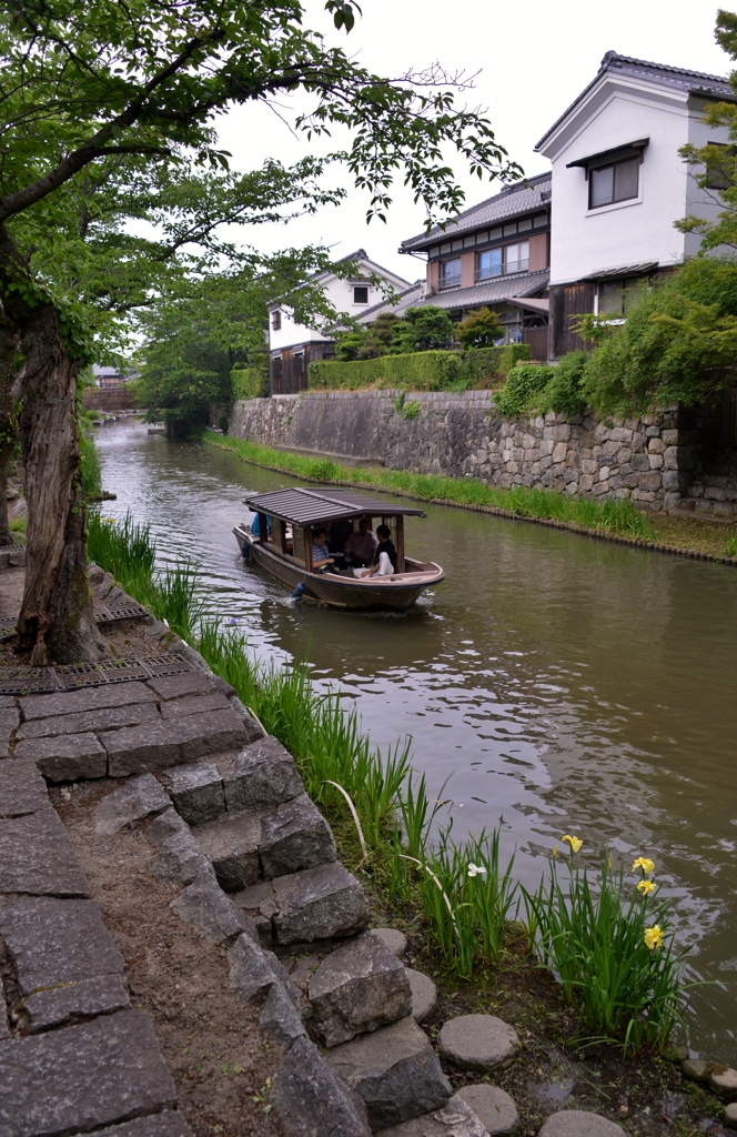 タイムスリップの八幡堀巡り