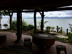 水景の琵琶湖