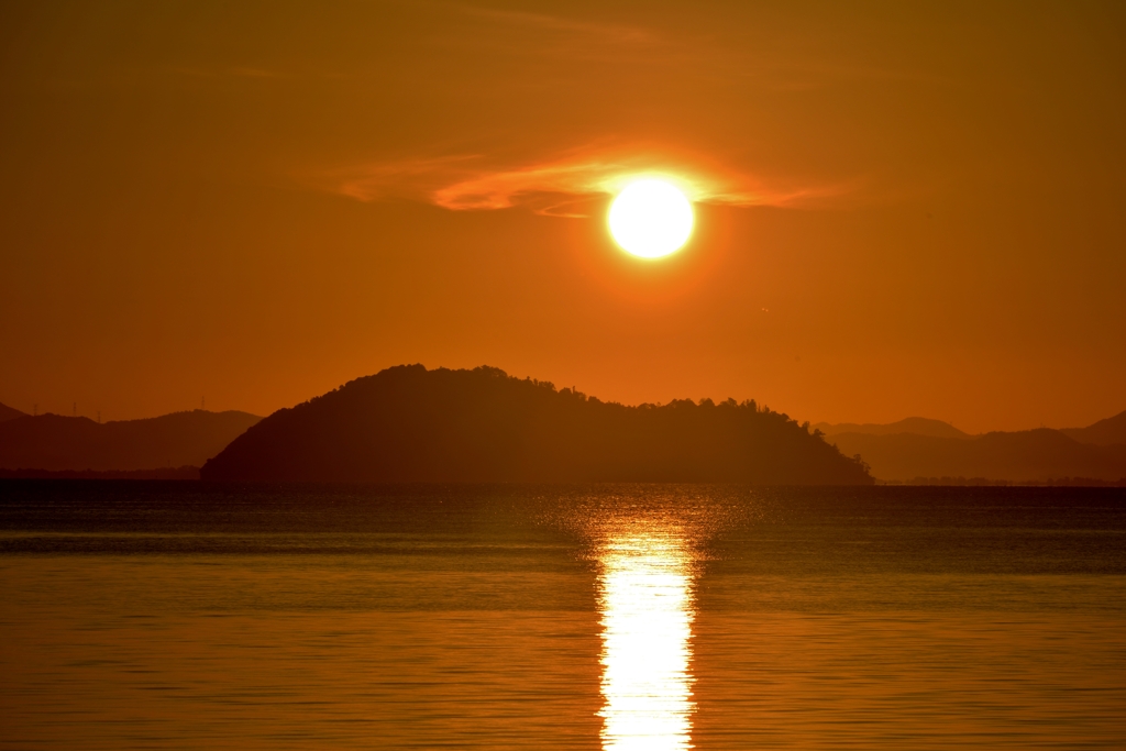 竹生島日昇