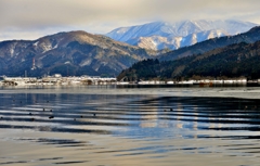 余呉湖の冬