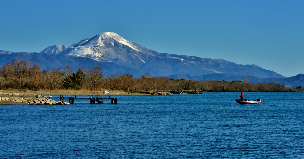 新春の伊吹山