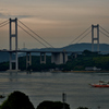 黄昏の来島海峡大橋