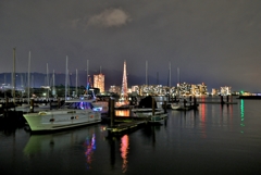 大津港マリーナの夜景