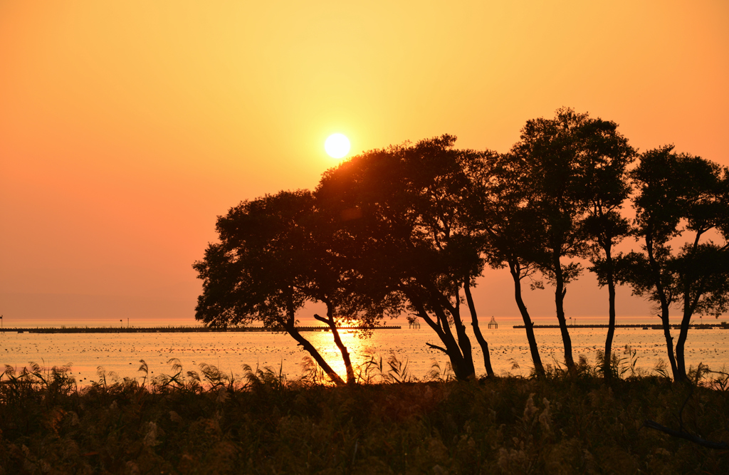 Hubei autumn sunset