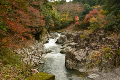 晩秋の大蛇ヶ淵