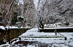 雪の鶏足寺