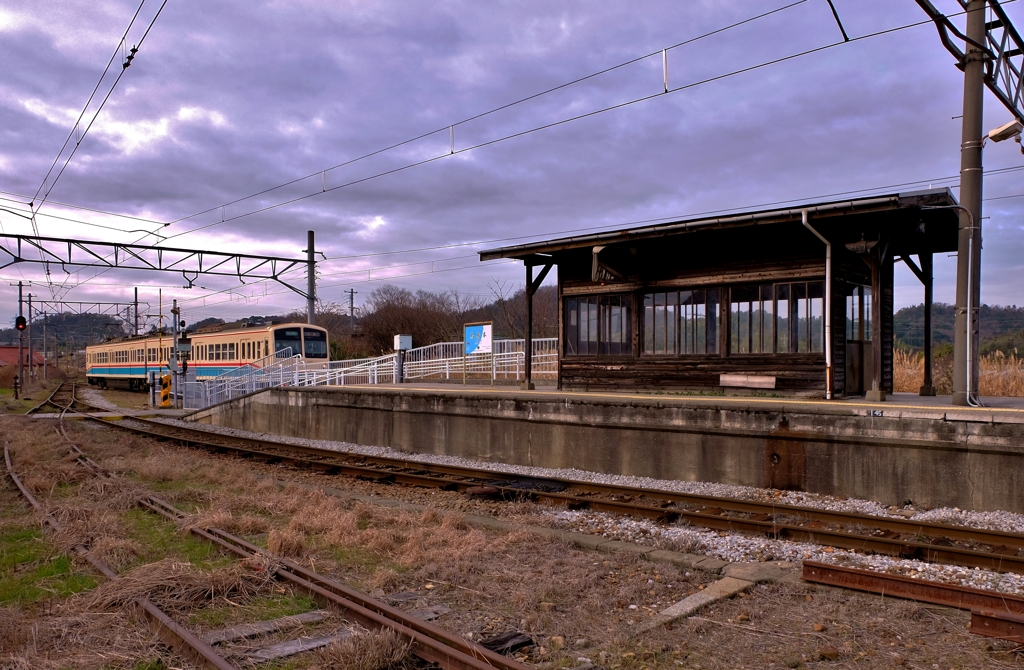 鳥居本駅鉄道風景