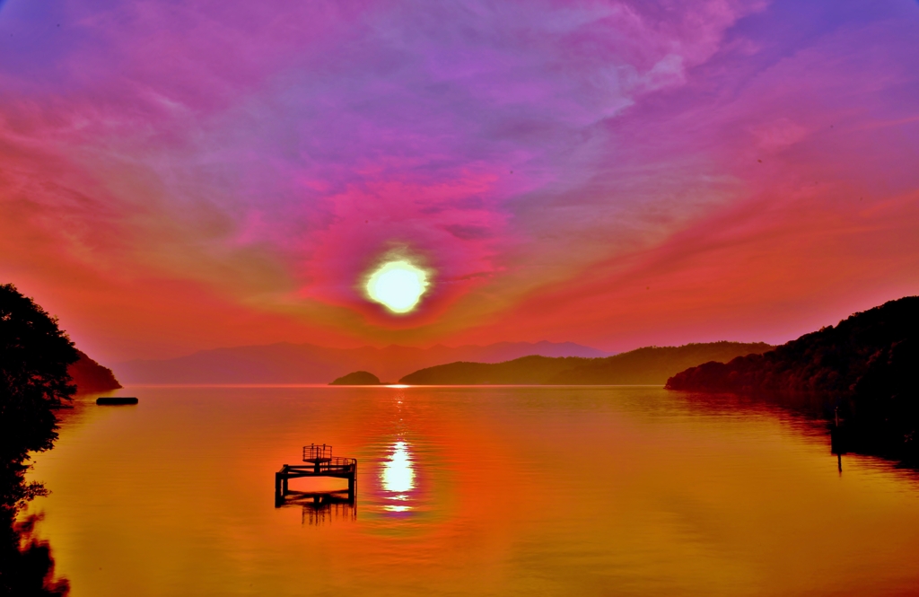 幽静夕景
