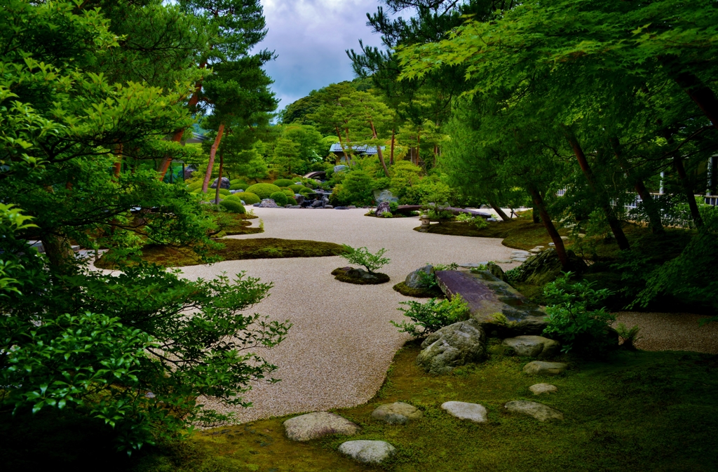 足立美術館　苔庭