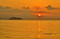 日の出～琵琶湖～
