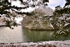 雪の彦根城散策　2
