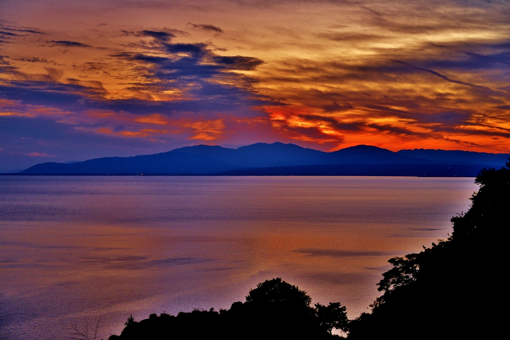 奥琵琶夕景