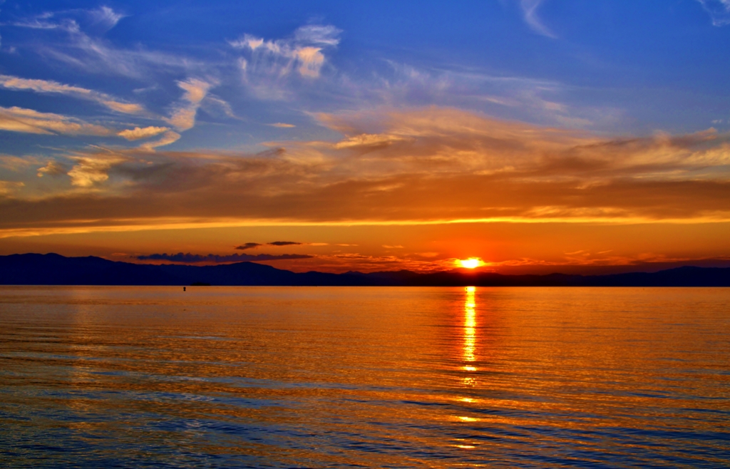 Lake Biwa sunset