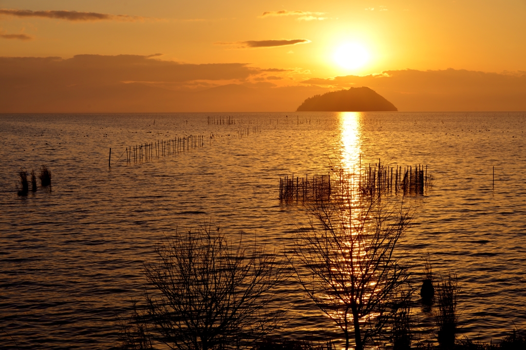 Hubei sunset view