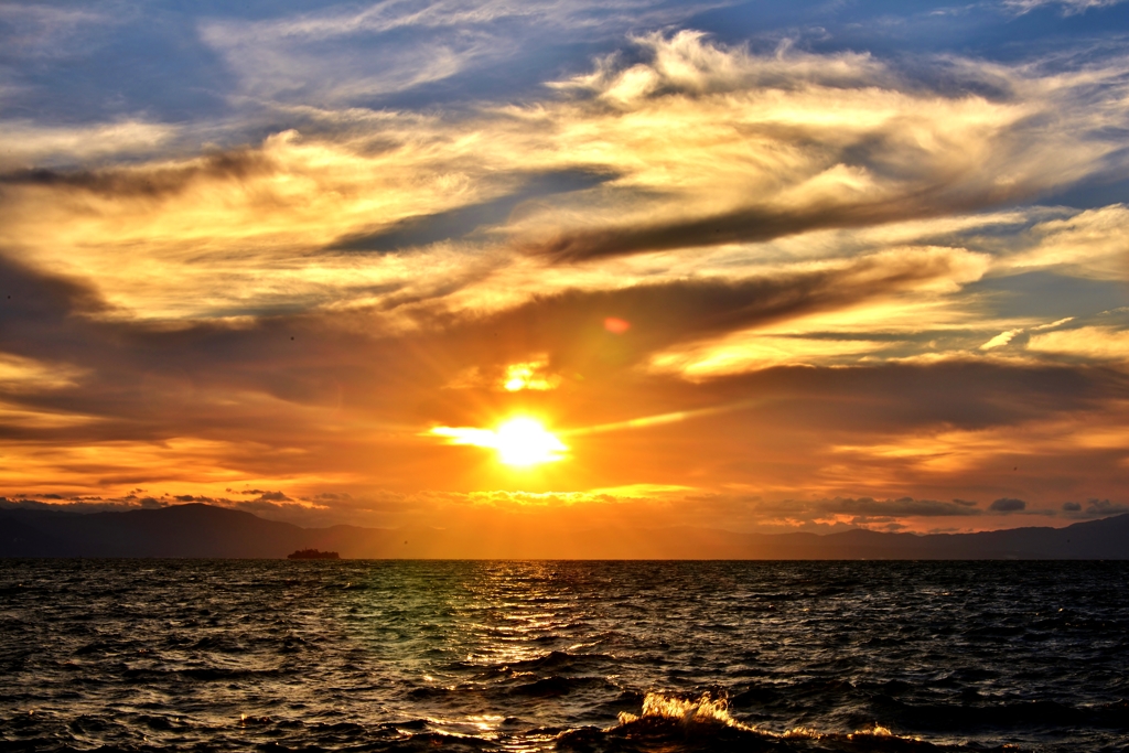 夏の夕陽