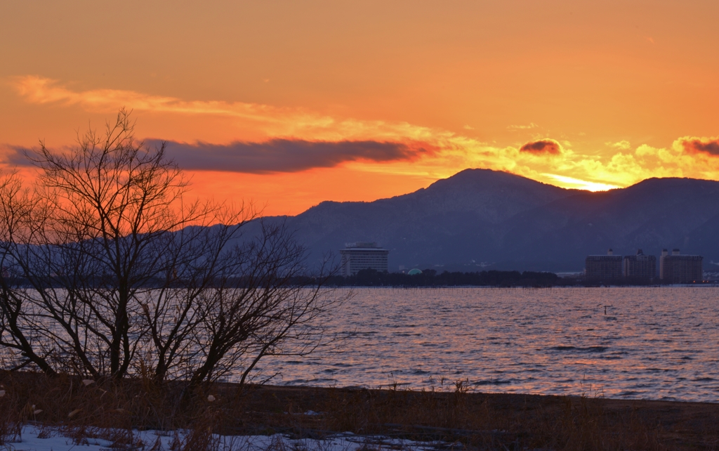 比叡の夕暮れ