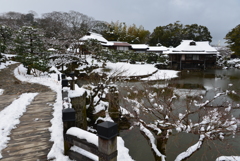 雪の彦根城玄宮園散策　Ⅲ　