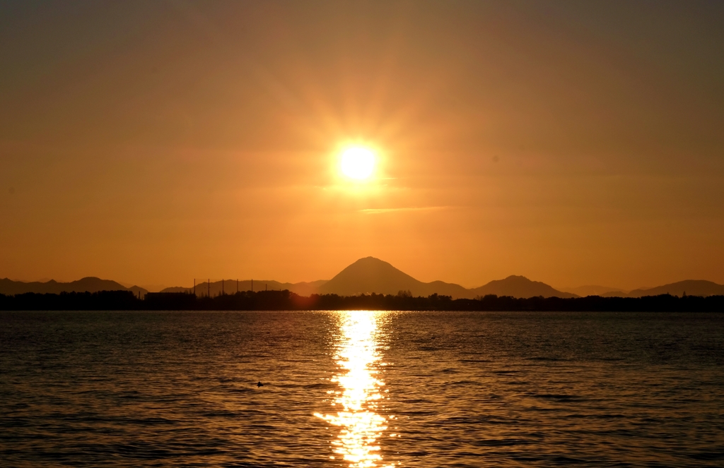 近江富士の朝日　2-2